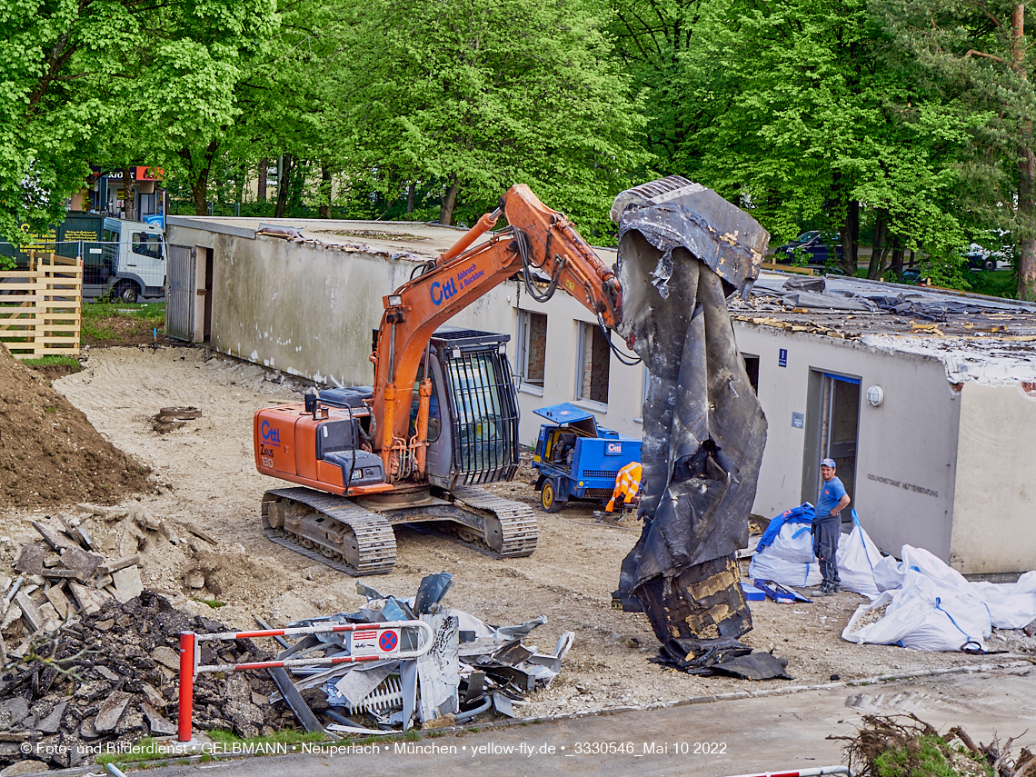10.05.2022 - Baustelle am Haus für Kinder in Neuperlach